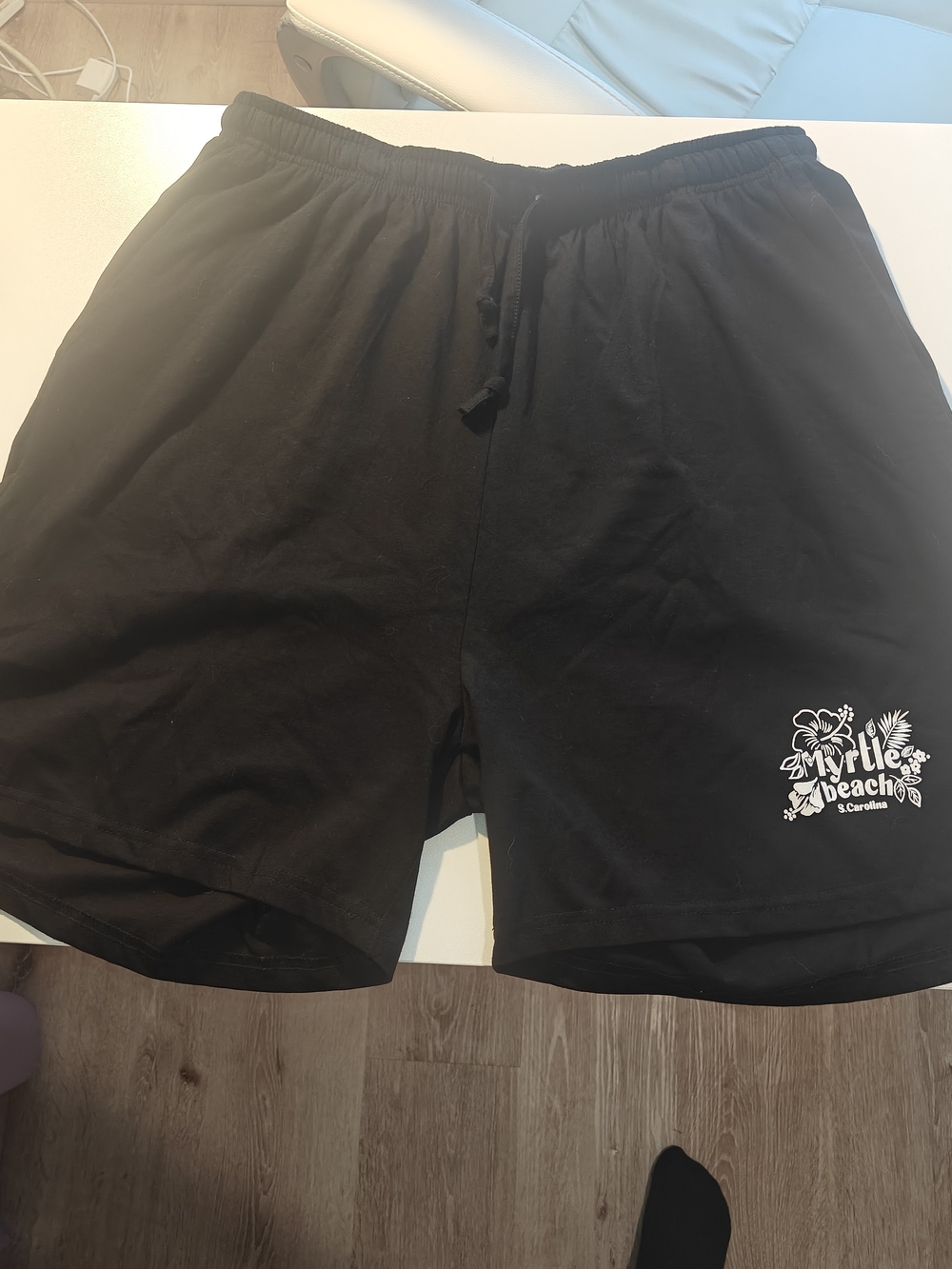 Myrtle Beach Women's Black Athletic Drawstring Shorts